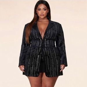 FALLING SEQUINED PARTY DRESS